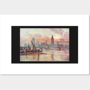 Westminster at Dusk in 1891 Posters and Art